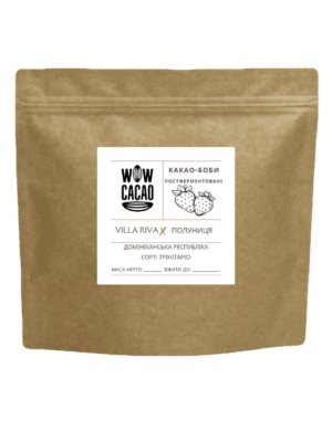 Какао-Боби Обсмажені True Bean Домініканська республіка Вілла Ріва х полуниця 250г